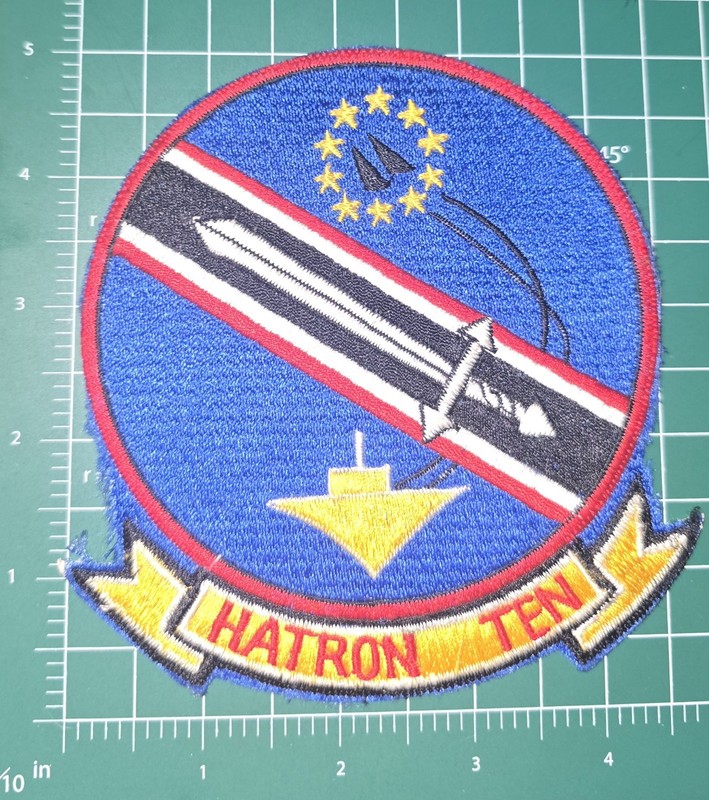 Original Vietnam Era US Navy USN Heavy Attack Squadron HATRON TEN 10 Patch