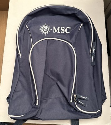 MSC Cruise Line Backpack with Zipper Compartments-NEW