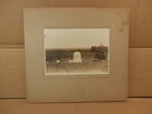 Antique Cabinet Card Cemetery Photo Christofferson Gravestone, Council Bluffs IA