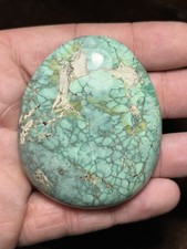 364ct Broken Arrow Variscite Cabochon High Grade Gem Beautiful Webbing Nevada