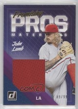 2018 Panini Donruss Promising Pros Materials Gold 89/99 John Lamb #PPM-JO 0q3