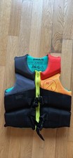 Hyperlite USCG Approved Youth Life Vest - 55-88 lb, Black/Teal/Orange/Red