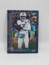 Jaylen Waddle 2025 Topps Chrome Neon Pulse Refractor #186 Miami Dolphins Broncos