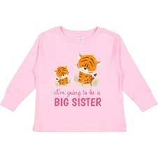 Inktastic I'm Going To Be A Big Sister Toddler Long Sleeve T-Shirt Children Sis