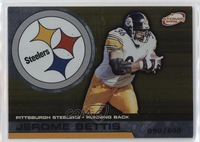 2002 Pacific Atomic Non-Die-Cut 90/600 Jerome Bettis #75 HOF 10k8