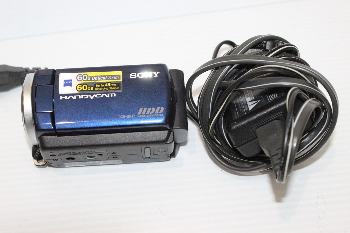 Sony Handycam DCR-SR47 Digital Video Camera Recorder and AC Cable