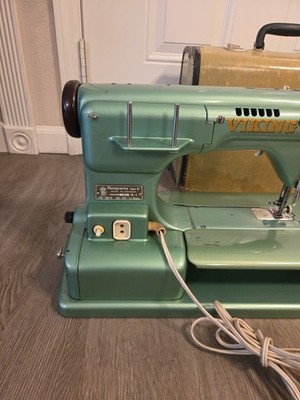 Vintage Husqvarna Viking Automatic Sewing Machine Type 21 Green | eBay