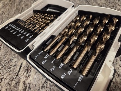 Mac Tools 29-PC. Cobalt Alloy Steel Drill Advanced Helical Flute Set- WHITE