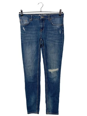 ZARA WOMAN Jeans boyfriend Dames Jeans T EU 38 bleu style mode des rues - Photo 1/4