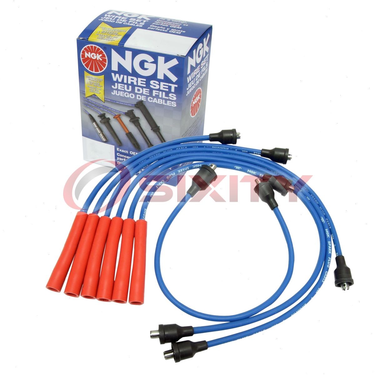 1 pc NGK Spark Plug Wire Set for 1967-1976 Chevrolet C20 Suburban 4.8L 4.1L qt