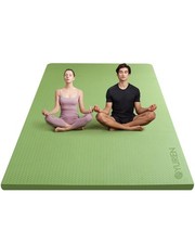 Large Yoga Mat Non-Slip Gym Mat 78"x51" 1/2 Inch Extra Thick TPE Exercise Mat...