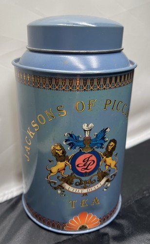 "Jacksons of Piccadilly lata de té coleccionable bote azul 6,5"" de alto vacío de colección" - Imagen 2 de 6