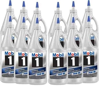 Mobil 1 104361 Synthetic Gear Lube 75W90 1 Quart Bottles Set of 12