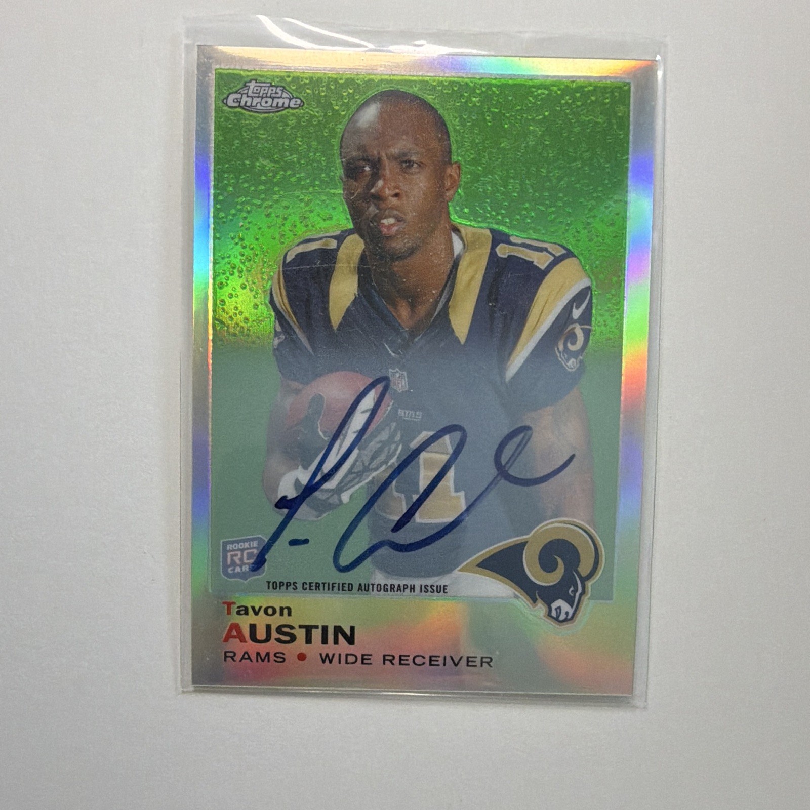 Tavon Austin Topps Chrome 1969 Inserts #14 Autograph Refractor
