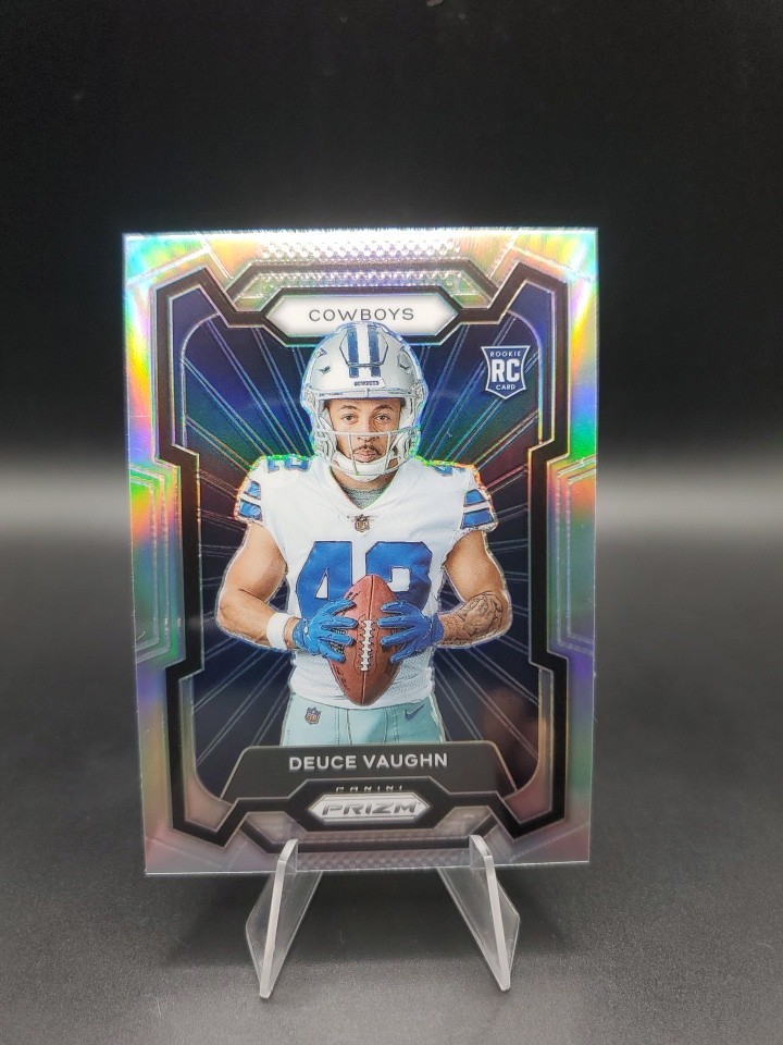 2023 Prizm Deuce Vaughn Silver Prizm Variation Rookie Card RC #342 Cowboys 🔥