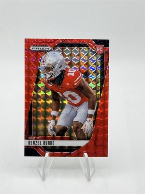 2025 Panini Prizm DP Denzel Burke Rookie Prizms Red Finite Buckeyes #/125 SP