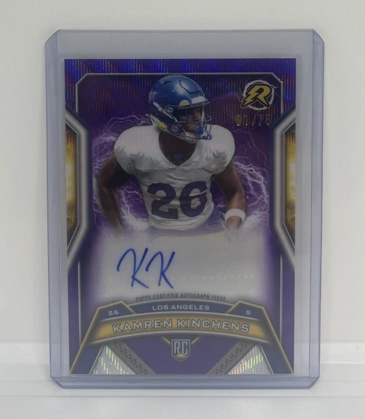 Kamren Kinchens Topps Resurgence Resurgence Rookie Signatures #RRSKK Purple Surge
