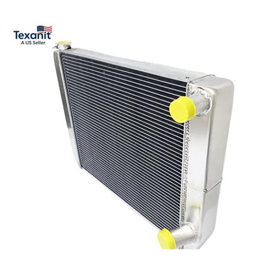 JSD G172 Chevy GM Aluminum Racing Radiator 2 Row Double Pass Overall 26'' X19'' X3