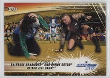 2019 WWE Summerslam Gold /10 Shinsuke Nakamura and Randy Orton Attack Jeff Hardy