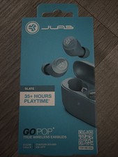 JLab GO POP True Wireless In Ear Headphones Black 35 Hours Play Time Sealed
