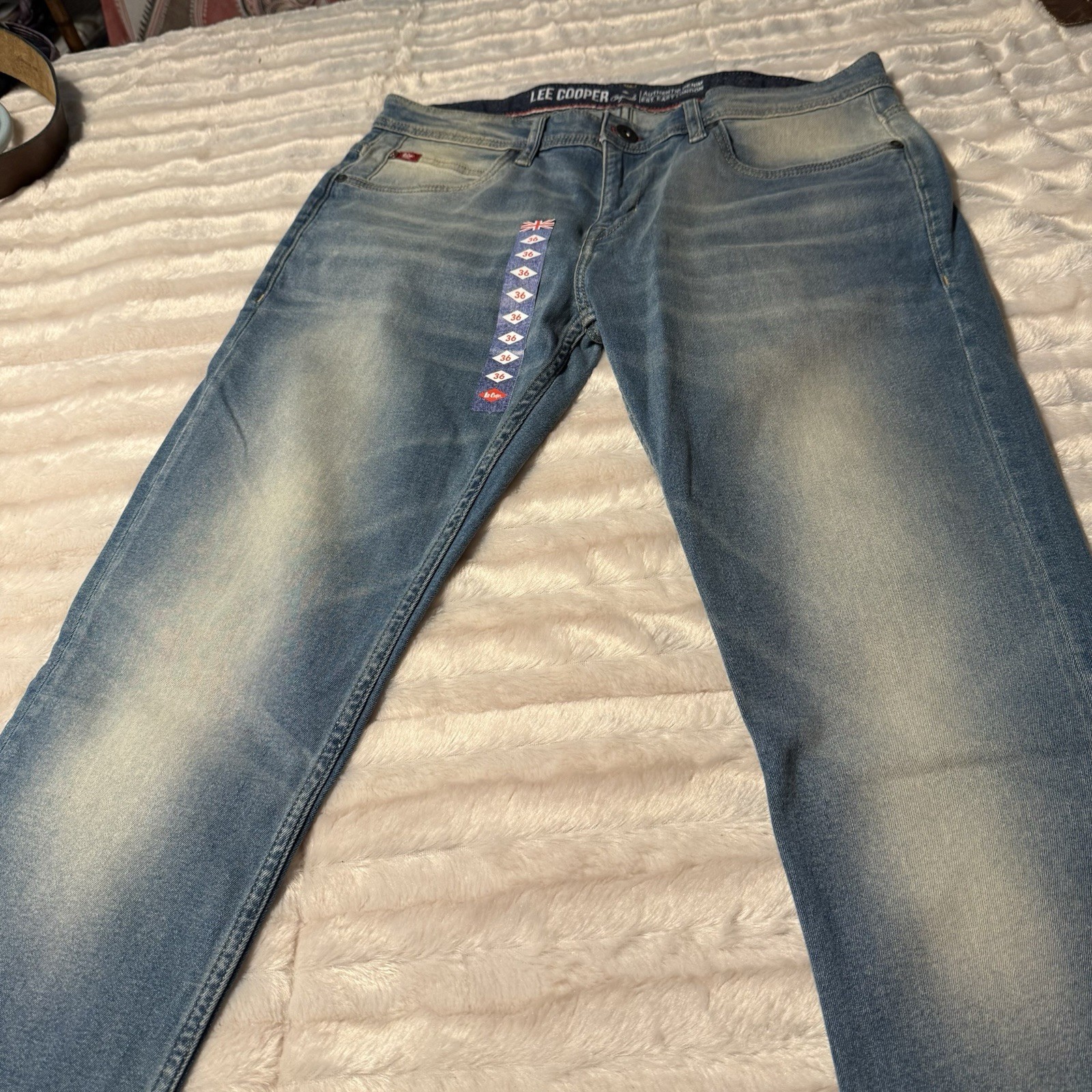 Lee Cooper Men's Original Authentic Denim Low Waist Slim Straight Leg 36 NWT image 10