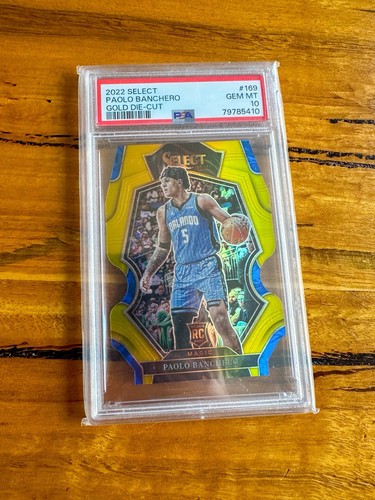 Paolo Banchero [Gold Die Cut] #169 2022 Panini Select card