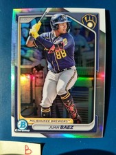 2024 Bowman Chrome REFRACTOR Juan Baez #BDC-150 Milwaukee Brewers