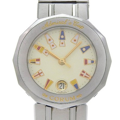 CORUM 39.610.20 V050 Admirals cup Watches Silver IvoryDial Stainless Steel...