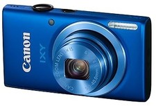  Used Canon Digital Camera IXY 100F Blue Wide Angle 28mm 8x Optical Zoom