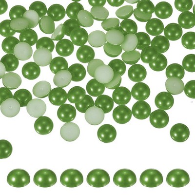 Für Crafting 450 Stk. 12mm Olivgrüne Halbrund-Perlen