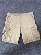 UnionBay Mens Cargo Shorts Size 40 Khaki Brown Wide-Leg Baggy Y2K