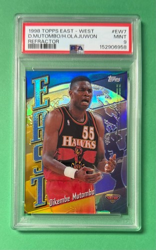 Dikembe Mutombo, Hakeem Olajuwon #EW7 1998 Topps East West card