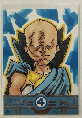 2026 Topps Finest Fantastic Four The Watcher Original Sketch by DMN 1/1