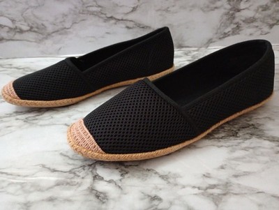 NIB Wanted Espadrille Black Slip On Shoes Size 8M