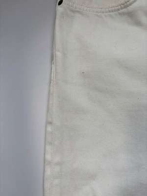 Saint Laurent Paris D10 White Distressed Skinny Jeans Hedi Slimane