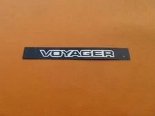 VOYAGER EMBLEM LOGO BADGE SIGN SYMBOL BLACK USED A43987