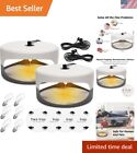 Compact 2-Pack Flea Light with Sticky Pads - Effective Pest Control Solution