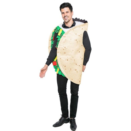 Taco Costume Unisex Adult Deluxe Set for Cosplay Dress Up Party XL - Picture 3 of 7
