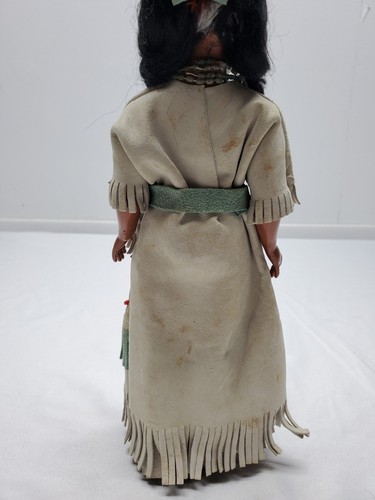 Vintage Colorado Native American Indian 10 1/2" Sleepy Eye Doll Beaded Moccasins - Picture 6 of 14