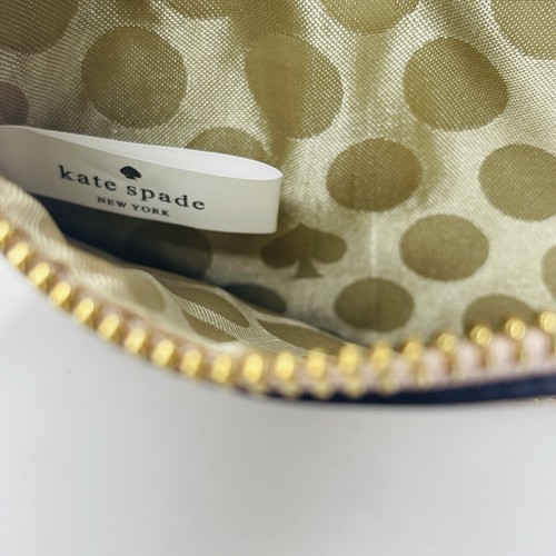 Kate Spade New York Womens Wristlet Pink Metallic Leather Strap Purse Coin Card - Picture 9 of 19
