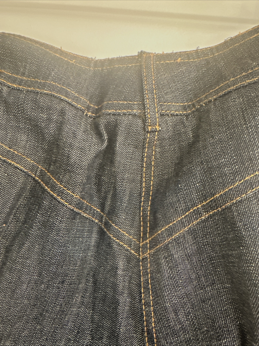Chloe::パンツ:FR40[RESALE] CHLOE PANTS Grey Striped Zipper Bottoms Cotton Denim Italy