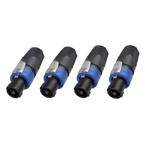 4x NL4FC Speaker 4 Pole Cable Plug Connector for Audio Speaker Repair Parts