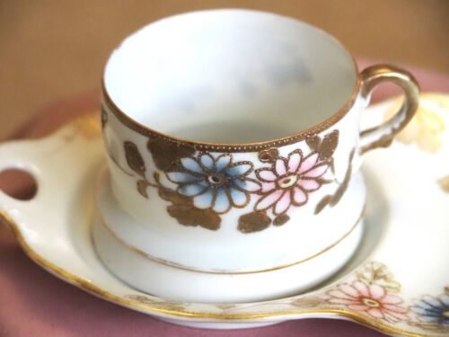 Antique Nagoya Nippon Hand Painted Cup and Under Plate. Asian Decor. - Picture 16 of 17