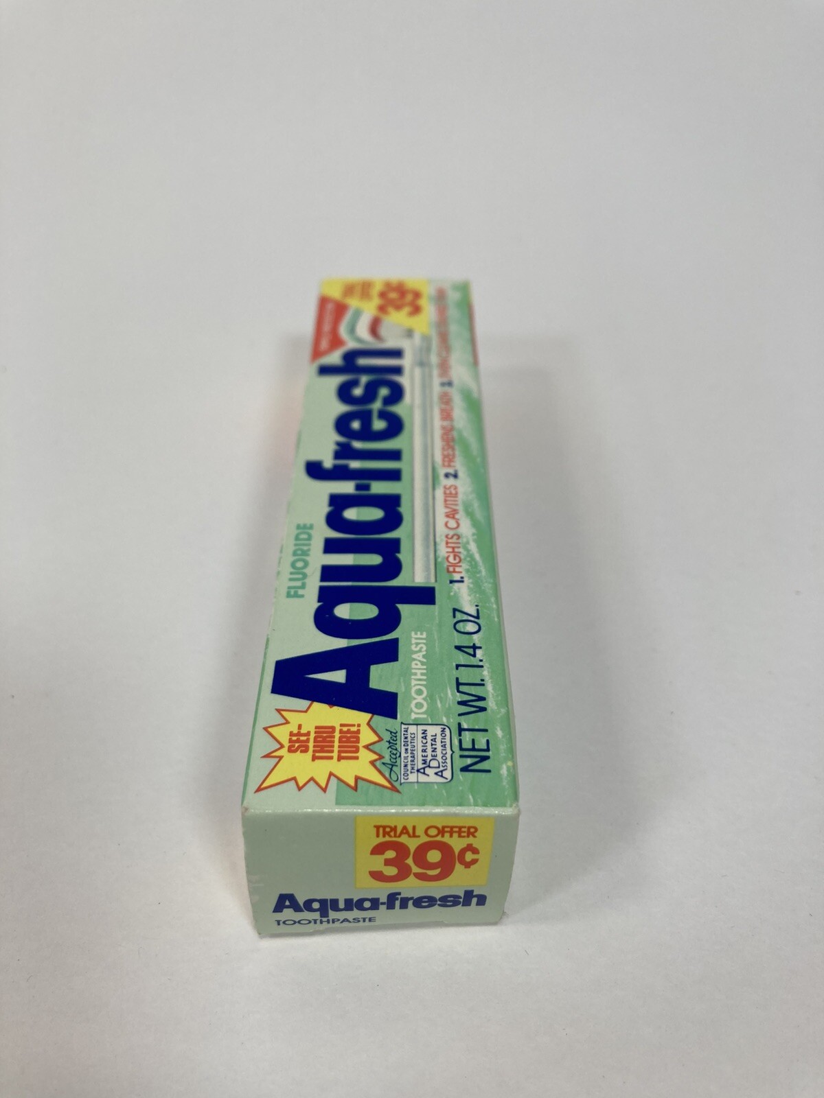 Vintage 1980's Unopened Tube Aquafresh Toothpaste Box & Tube NOS | eBay