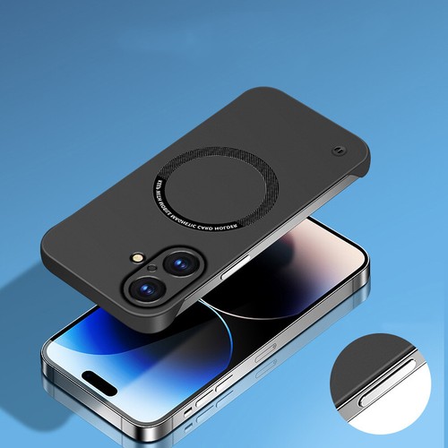 Matte Frameless Magsafe Case For iPhone 17 Pro Max 16 15 14 13 12 Plastic Cover - Picture 11 of 20