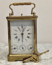 ANTIQUE RARE FRENCH CLOCK "HOUR LAVIGNE L'EPEE" DAY, DATE, ALARM & REPEATER!!!