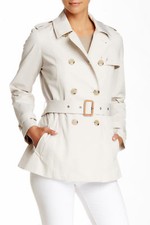 Sz M Joie Smokey Quartz Aveline Notch Waist Belt Coat Pockets Nwt $588
