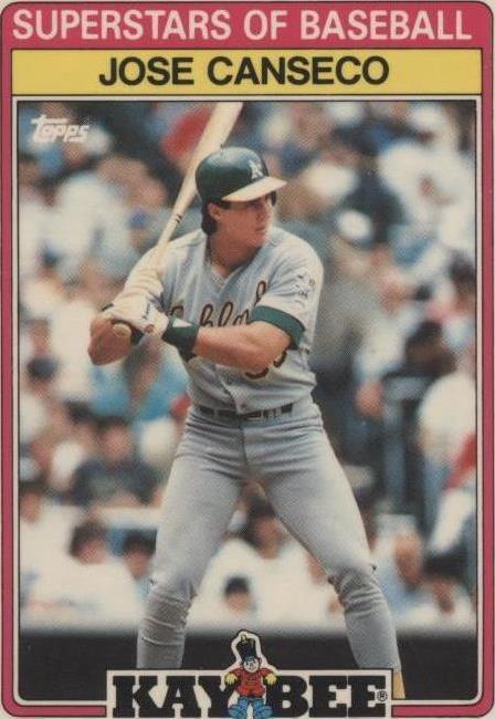 1989 Topps Kay Bee Toys Superstars of Baseball - Jose Canseco #3 - 1 of 1