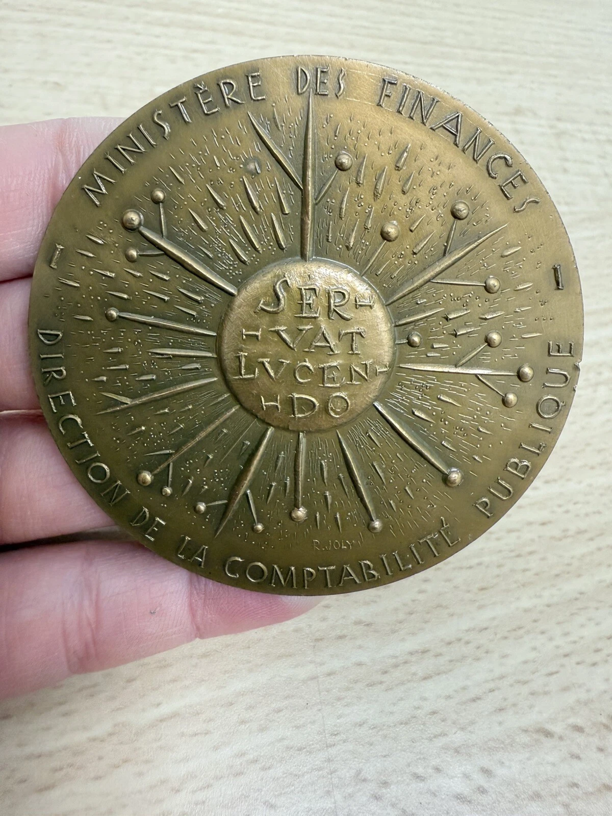 Médaille Règlement général de la comptabilité publique 1862  1962  En Bronze