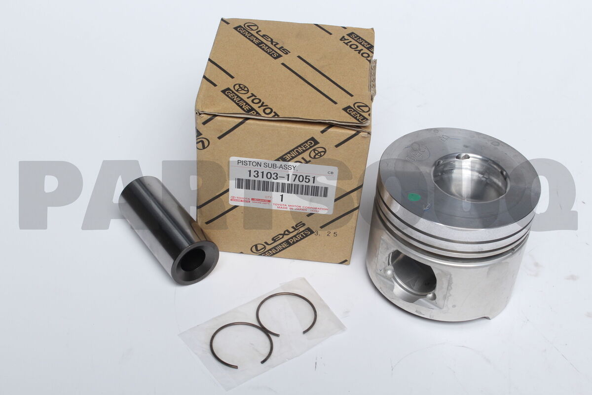 1310317051 Genuine Toyota PISTON SUB-ASSY, W/PIN 13103-17051 1310317051 Genuine Toyota PISTON SUB-ASSY, W/PIN 13103-17051